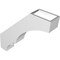 Ekena Millwork 3 1/2-in. W x 16-in. D x 16-in. H Balboa Architectural Grade PVC Knee Brace BRCP035X16X16BOA - alternate 4